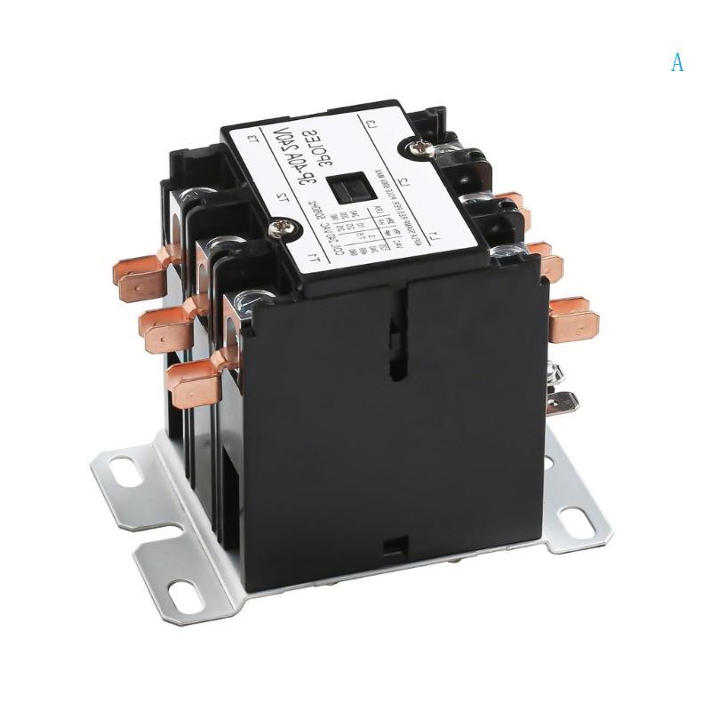 3 Poles 40A 220V Contactor Strong HVAC System Relays Brass Contacts Strong
