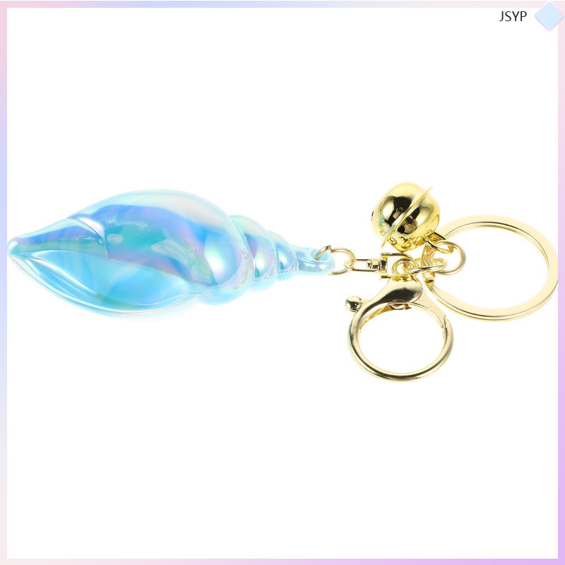 แฟชั่นสี-Plated Conch พวงกุญแจการ์ตูนพวงกุญแจสําหรับกระเป๋าและคีย์พวงกุญแจหรูหราเลียนแบบ Conch พวงกุ