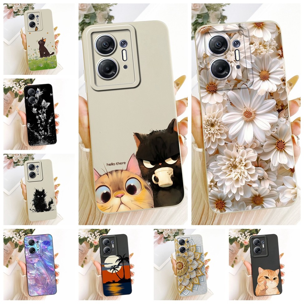 ปลอก Infinix Hot 30 5G ปกแฟชั่นการ์ตูนน่ารักตลกทาสีซิลิโคนเคสโทรศัพท์ X6832