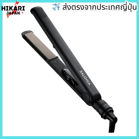 จากประเทศญี่ปุ่น✈ SALONIA SALONIA Straightening Iron Hair Iron Black SL-004SAB