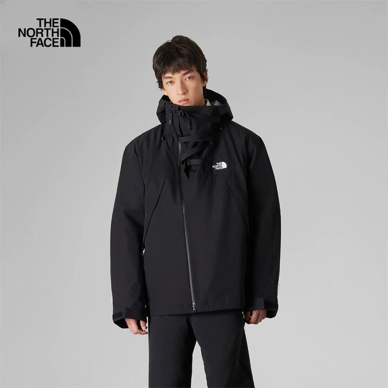 เสื้อแจ็คเก็ตเสื้อกันลมมีฮู้ดผู้ชายปักโลโก้ The North Face