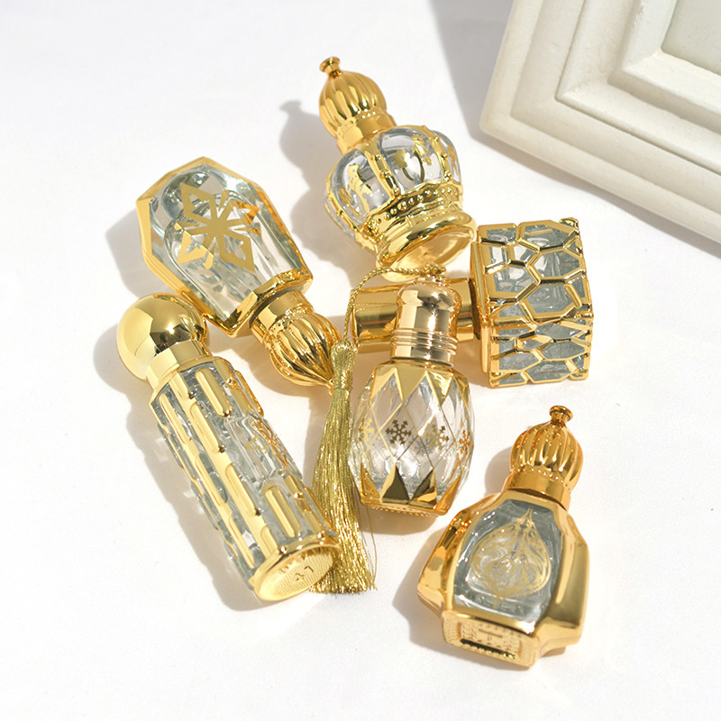 Spot Goods#5ml10ml Roll-on perfume bottle, sample bottle, Dubai-style high-end portable bottle, empt