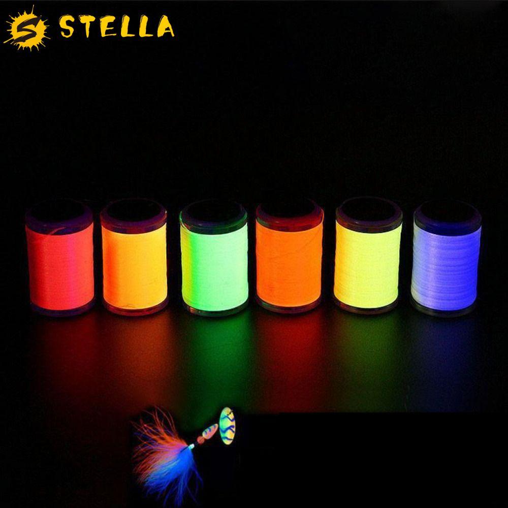 ด้าย STELLA สีเรืองแสง สำหรับตกปลา-fly มาย salmon ขนาด 150 หลา ทนทานและมีผลสะท้อน UV