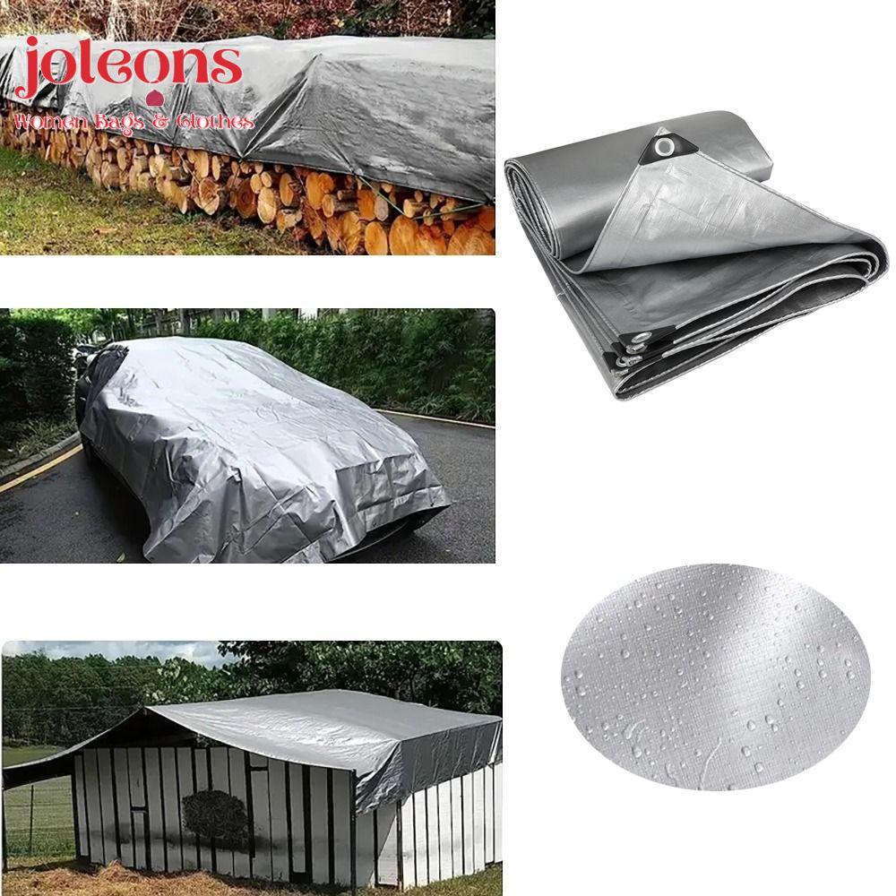 JOLEONS ผ้าใบกันน้ํา PE, Camping เต็นท์ 2mX3m ผ้ากันฝน, กันสาดกลางแจ้งเฟอร์นิเจอร์ Sun Shade สวนพืช 