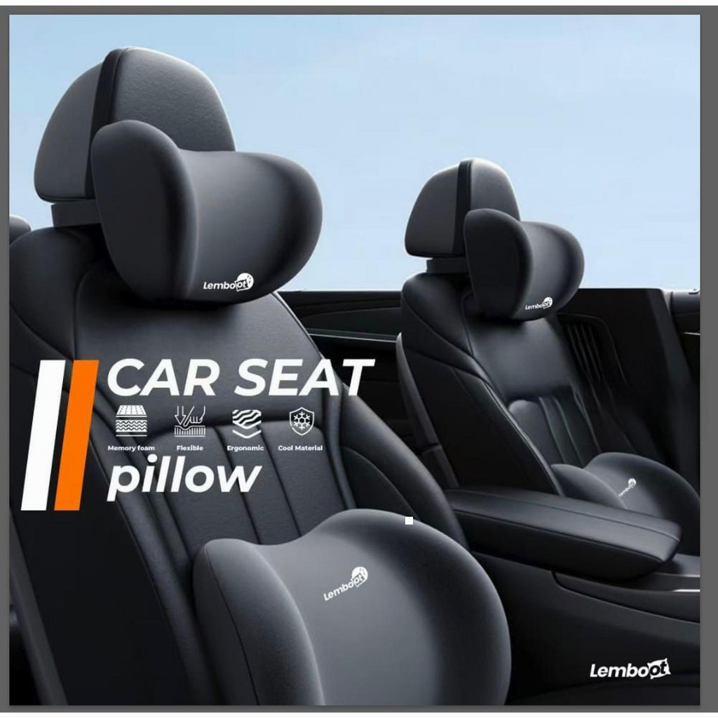 ปุ่มปรับคอรถยนต์: คอและพยุงหลัง PILLOW MADE OF MEMORY FOAM, ERGONOMIC FOR TRAVEL, REDUCES NECKATION,