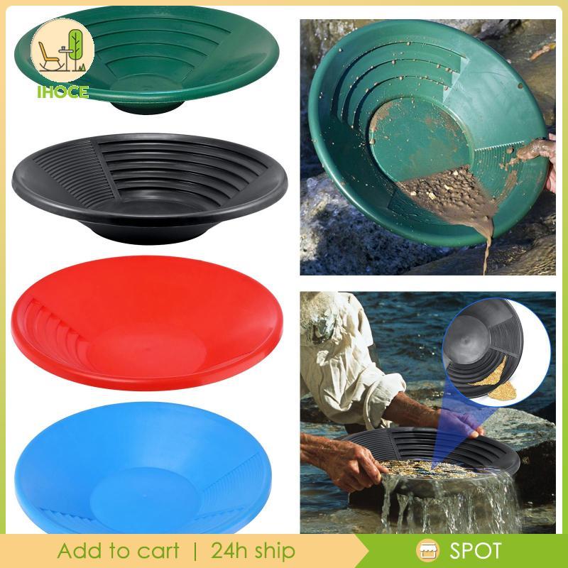 [Ihoce] 15" Dual Riffle Panขุดลอก Prospecting River Tool ในพื้นที่ภูเขา