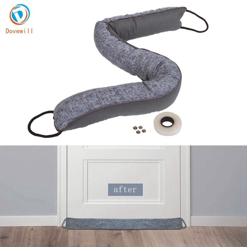 [Dovewill] Under Door Draft Blocker Noise Blocker Grey Door Sweep Weather Stripping for Better Indoo