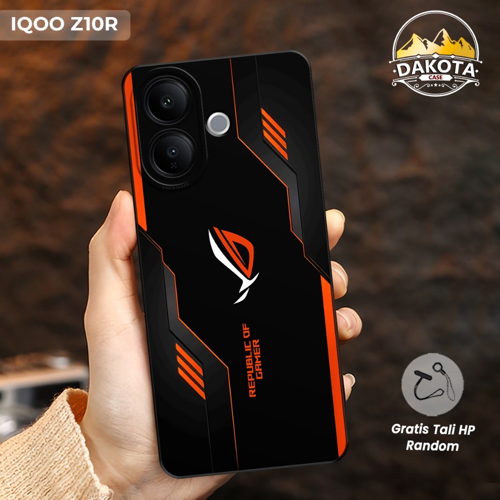 HP IQOO Z10R 5G/Z10 5G/Z9 5G/Z9X 5G/Z7 5G/Z7X 5G ROG Theme Motif Elastic Softcase | IQOO Z Series Z10 Z9 Z7 อุปกรณ์ป้องกันโทรศัพท์มือถือฟรีสายสุ่ม DAKOTA CASE