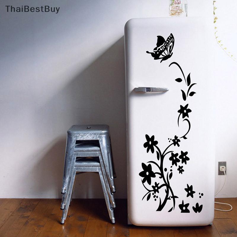 Thaibestbuy สติกเกอร์ติดตู้เย็นรูปผีเสื้อของตกแต่งบ้านสติ๊กเกอร์ติดผนังห้องครัวแบบทำมือใหม่