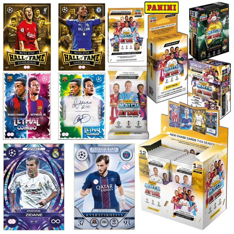 PANINI 2025-26 Haaland Messi Neymar Mbappe Yamal Ronaldinho Laser Signature Collectible Card Soccer 