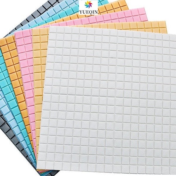 วอลเปเปอร์โฟม 3d ขนาด 70x70 ซม. หนา 8 มม. สติกเกอร์ติดผนัง โมเสค สร้างสรรค์