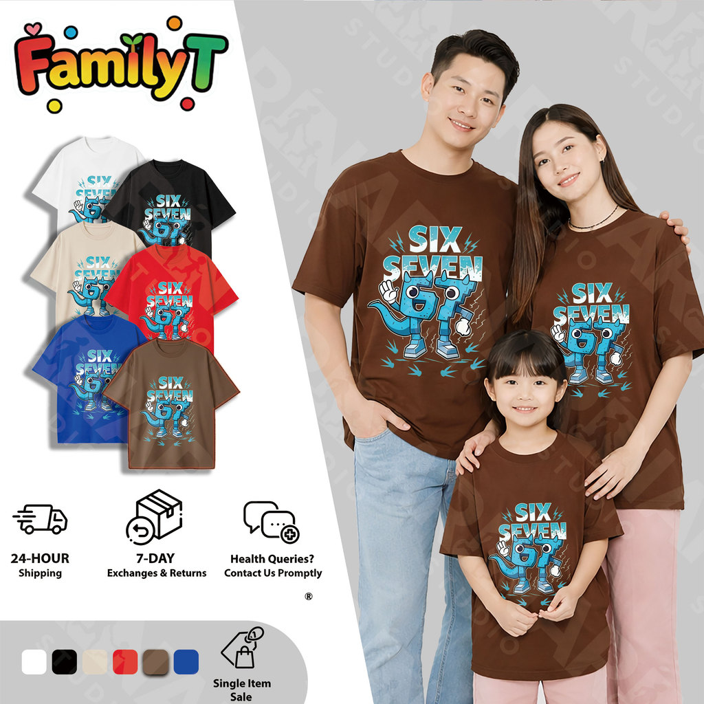 67 Family Short Sleeve Summer 2026 New Parent Child T-shirt Short shirt High end T-shirt Family0003