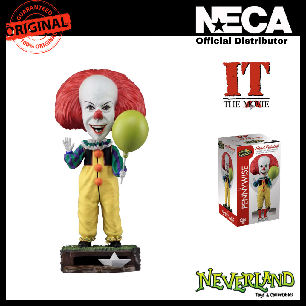 (🔵PRE-ORDER)(NECA) IT - Head Knocker - "Pennywise" (1990 Miniseries)