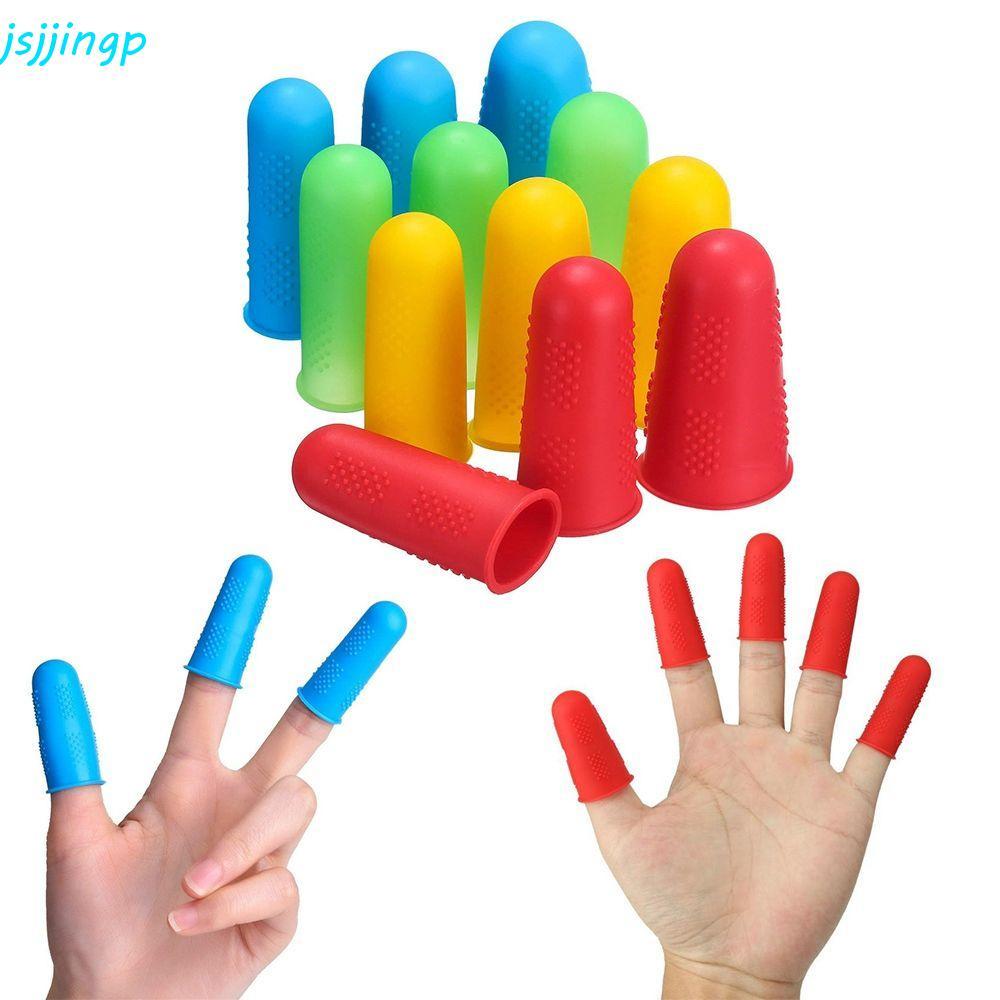 JSJJINGP อุปกรณ์ป้องกันนิ้ว ปลอกแขนกันลื่นสําหรับทําอาหาร หมวกนิ้วทนอุณหภูมิสูง