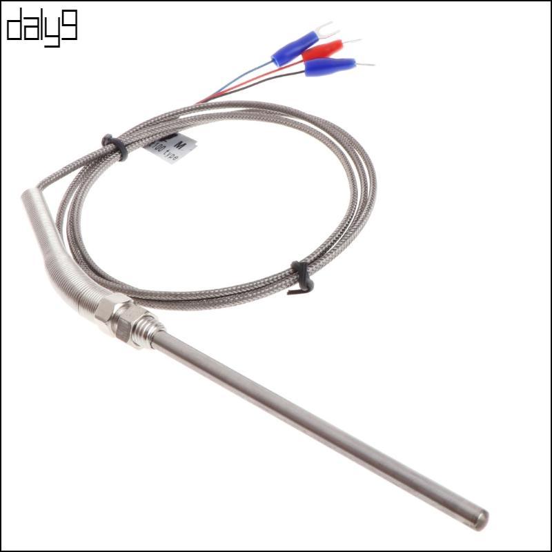 Dal Professional Pt100 Thermocouple M8 สกรูความยาว 1 เมตร-หัว 5mmx100mm