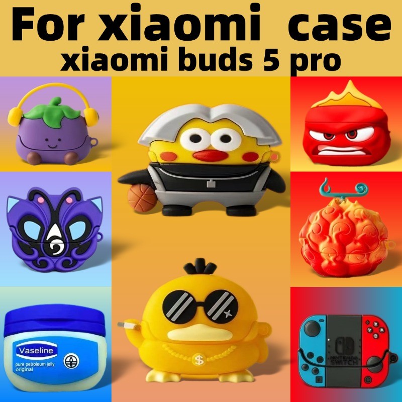 สําหรับ Xiaomi Buds 5 Pro กันกระแทกหูฟังฝาครอบ Xiaomi Buds 5 Pro ฝาครอบซิลิโคนกันกระแทก