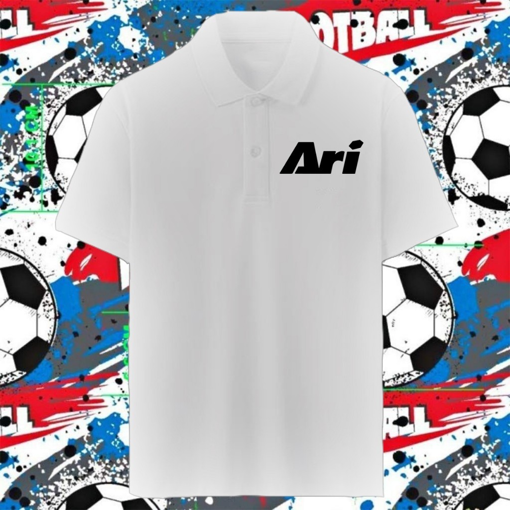 Ari Football simple style men’s เสื้อโปโล Ari Football summer Adult Cotton Comfortable Breathable Polo Shirt S-3XL ราคา ถูกที่สุด ดีลบีเคเค แกลเลอรีภาพที่ 4