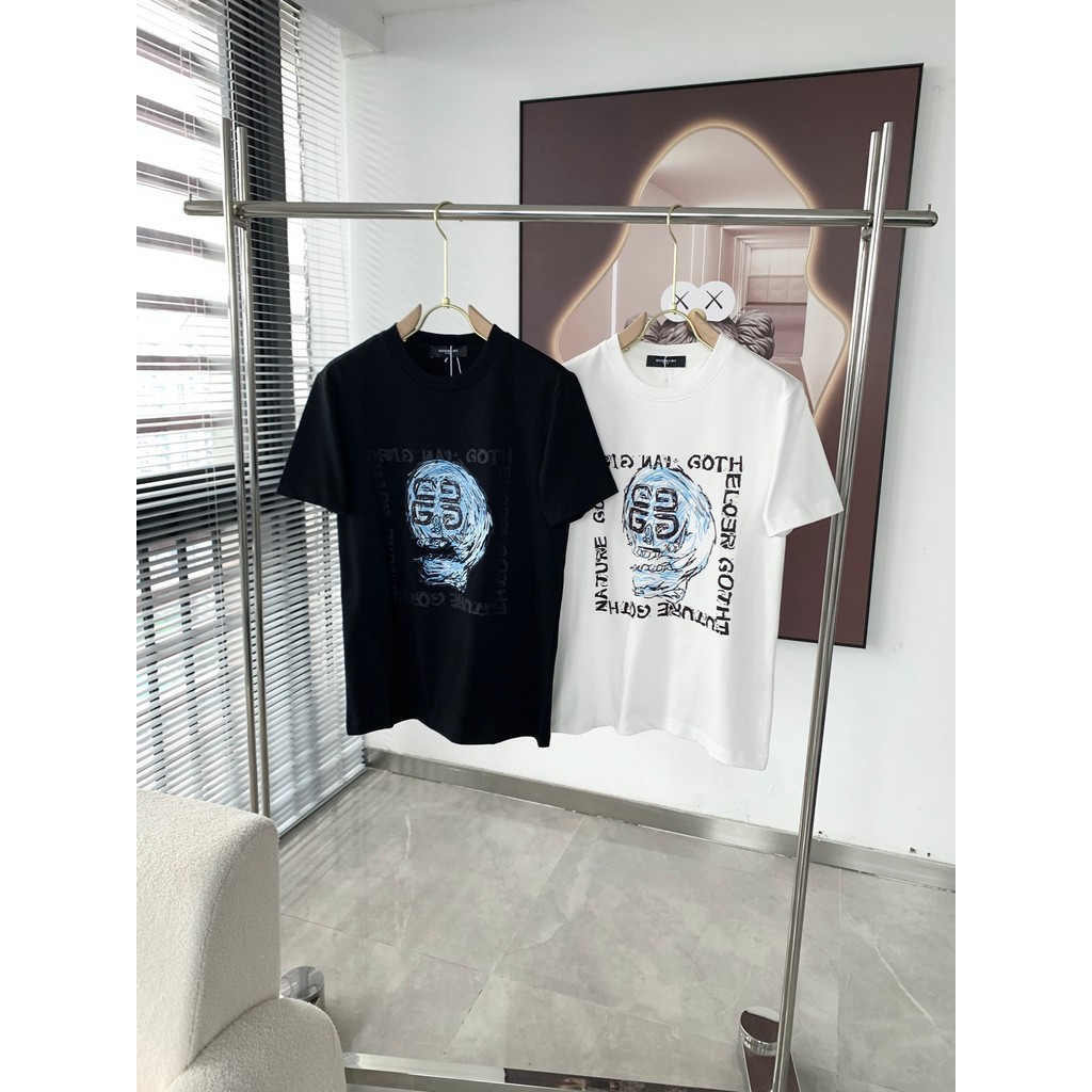 GIVENCHY/GIVENCHY 2026 ต้นฤดูใบไม้ผลิสไตล์ใหม่เสื้อยืดแขนสั้นชายหญิงคู่สไตล์อารมณ์ร้อนขายสไตล์ Stree