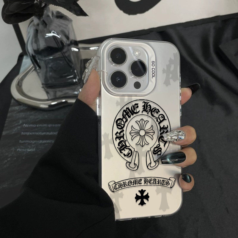 เหมาะสําหรับ Apple 17/16 เคสโทรศัพท์ Crow Core Cross iphone15 High-End Feel 14ProMax หญิงสไตล์ใหม่ 5