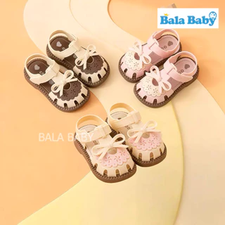 รองเท้าหัดเดินเด็กผู้หญิง รองเท้าแตะเด็กลายโบว์สุดคิ้วท์ รุ่น Sweet Bow Sandals DDX06
