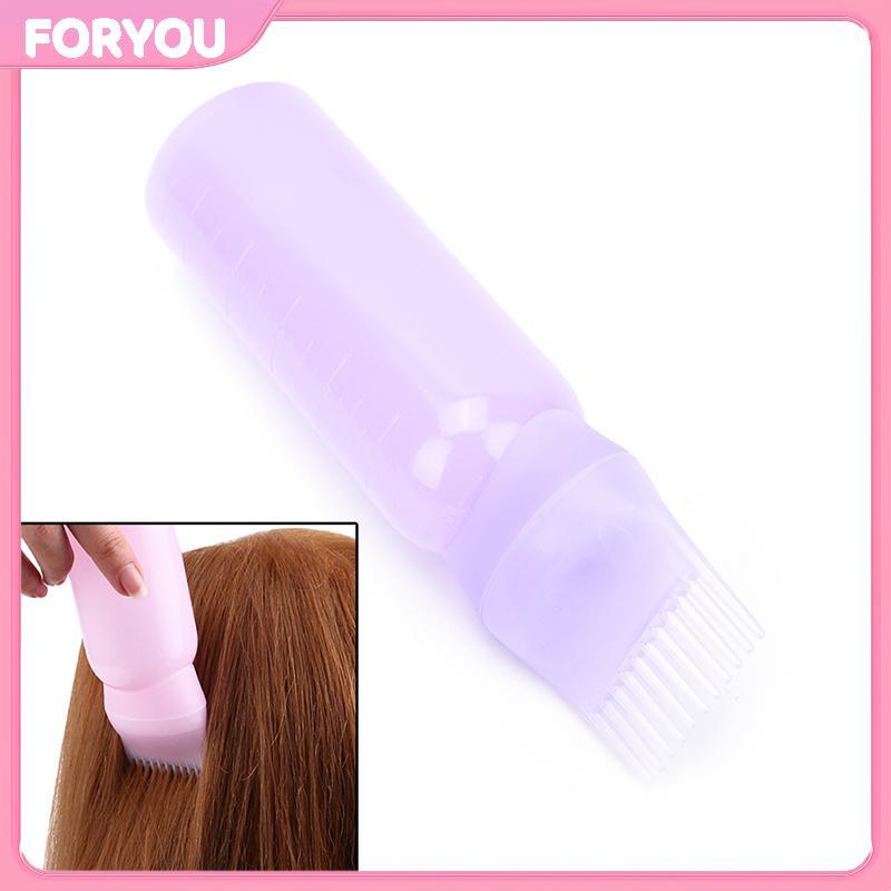 FORYOU 170ML ขวดย้อมผม Applicator หวี Dispensing Salon สีผมย้อมสี null