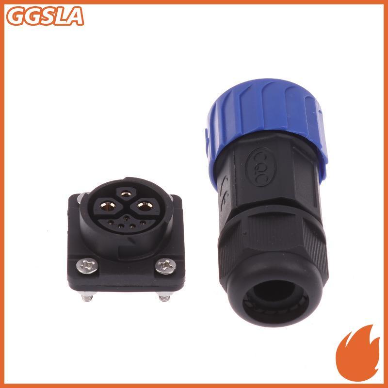 GGSLA 1 ชิ้น 50A พลังงานแบตเตอรี่ลิเธียมไฟฟ้าจักรยานชายหญิงชาร์จพอร์ต M23 2 + + 5 แบตเตอรี่เชื่อมต่อรถจักรยานยนต์ปลั๊กชาร์จ Soet ใหม่