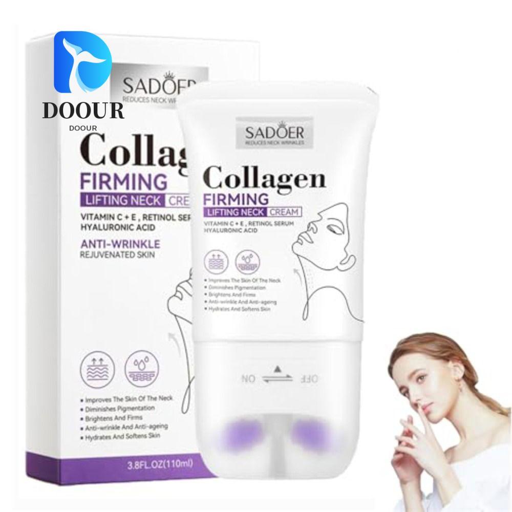 DOOUR ครีมคอลลาเจนใบหน้าและคอลดริ้วรอย 3.8Oz Collagen Firming Lifting Neck Cream, Skin Care Moisturi