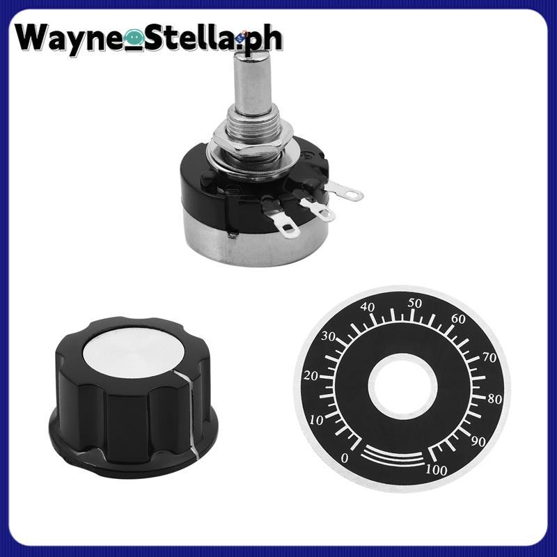 Wayne_StellaRotary Carbon Potentiometer พร้อมเส้นผ่านศูนย์กลางพร้อมลูกบิด, RV24YN 20S B103 10K Ohm