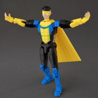 Omni Man Invincible Action Figure 3D พิมพ์ Lucky 13 Mark Multi-Jointed Stickman Dummy 13 ของเล่น