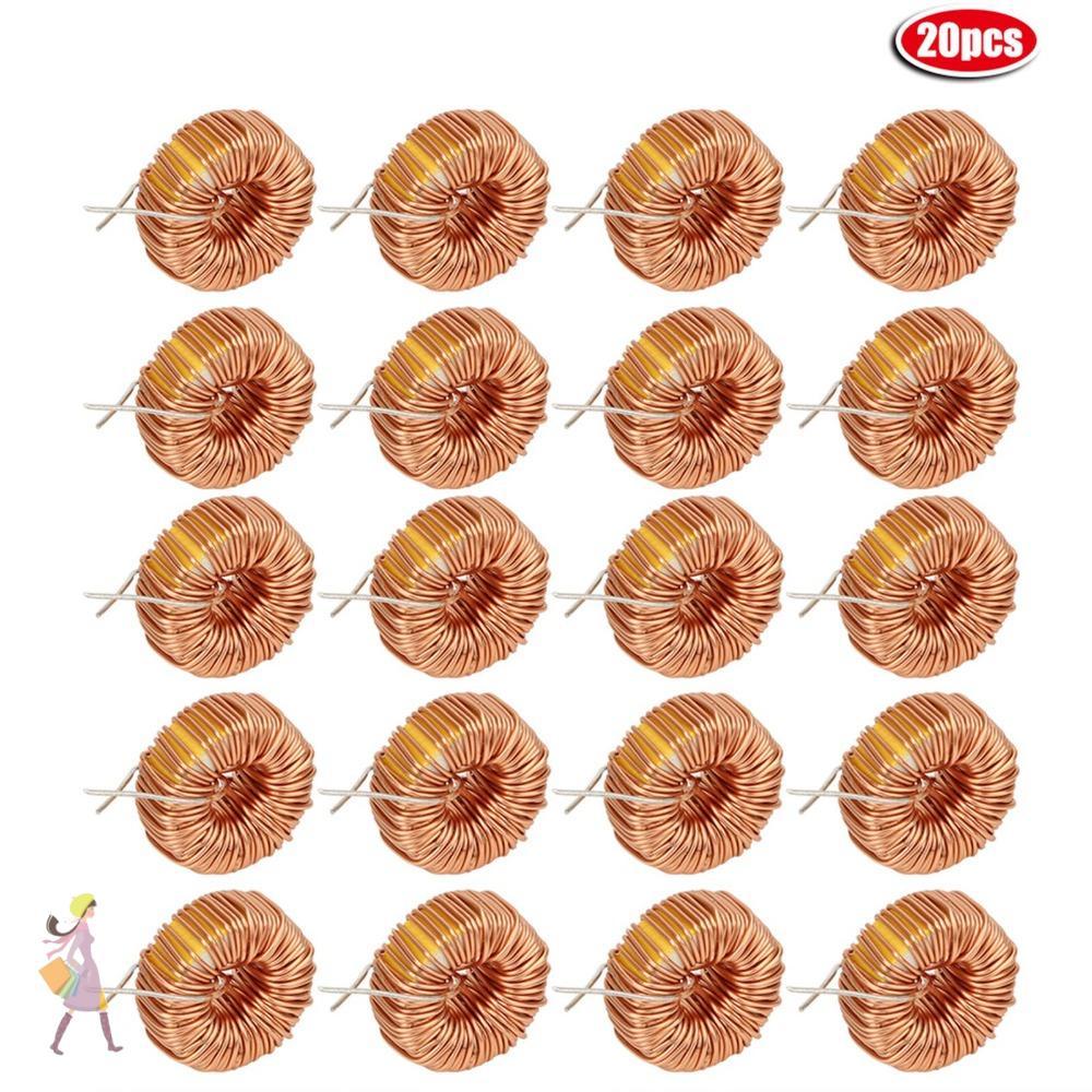 YGBG 20PCS ตัวเหนี่ยวนําลวด, 5026 3A Toroid Inductor, ใช้งานได้จริง 330UH แนวตั้ง Toroid Toroidal In