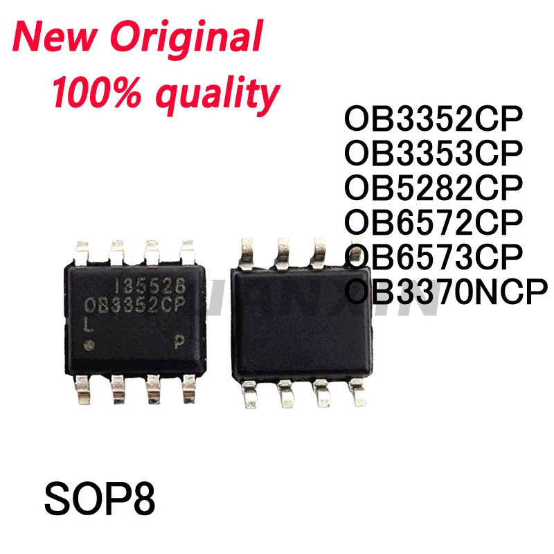 5pcs OB3352CP OB3353CP OB5282CP OB6572CP OB6573CP OB3370NCP SOP8 LCD power maning ในสต็อก