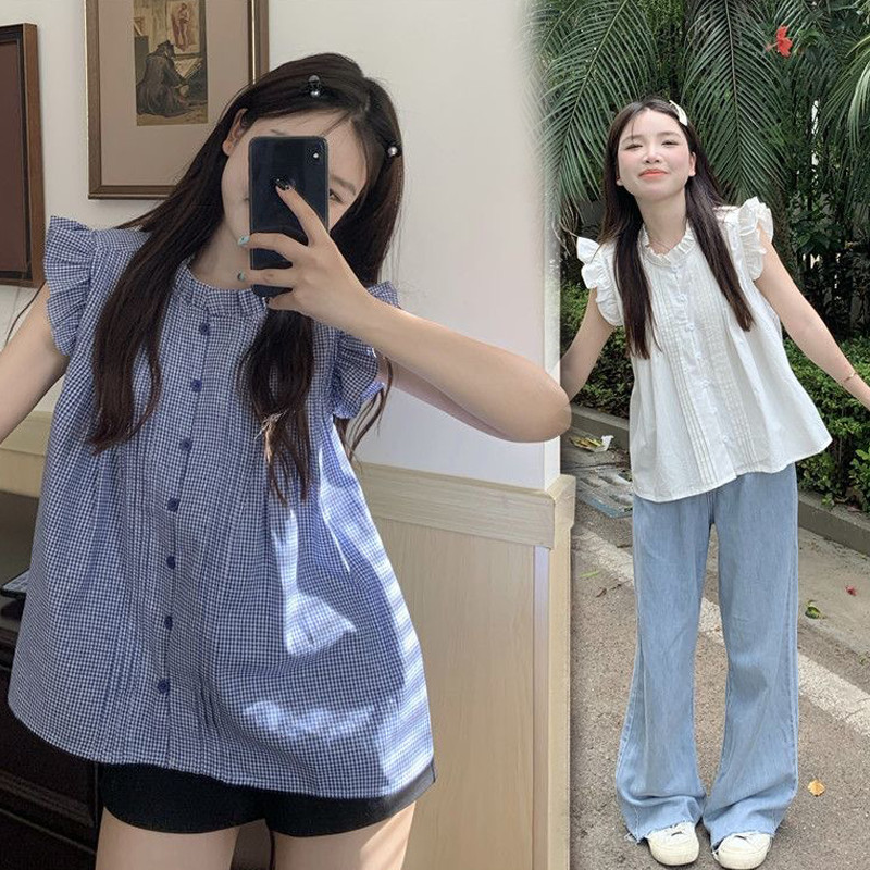 Cuites 🔥w623  เสื้อแขนกุดน่ารักหวานแหววสำหรับผู้หญิง ทรงเบบี้ดอลล์ที่ไม่เหมือนใครและมีสไตล์ เหมาะสำหรับฤดูร้อน