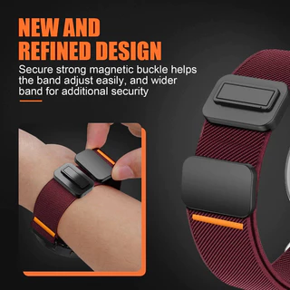 20 มม.22 มม.ห่วงแม่เหล็กสําหรับ Garmin Venu 3/Active band สําหรับ Vivoactive 4 5 6 3 สร้อยข้อมือ Forerunner 165/255/265/965 สายนาฬิกา