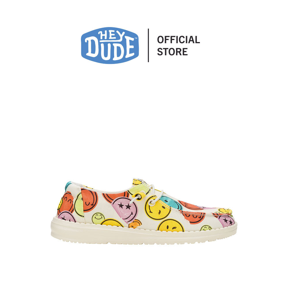 HEYDUDE รองเท้าลำลองผู้หญิง WENDY SMILEY รุ่น 43597-1MI - CREAM/MULTI