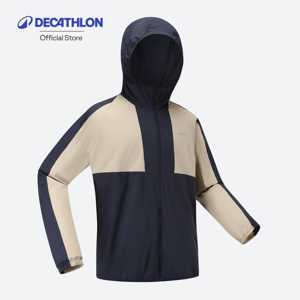 Decathlon Anti Uv Helium 550 Jkt M เสื้อแจ็คเก็ตกันรังสียูวีสำหรับผู้ชาย รุ่น Helium 500 - Navy/Beig