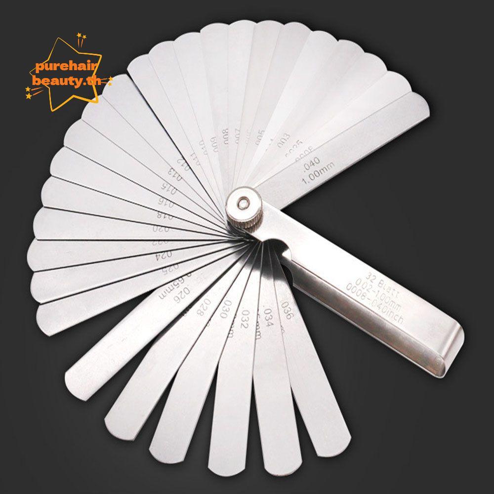 PUREHAIRBEAUTY Gauge ความแม่นยําสูง 0.02-1.0 มม. เครื่องมือวัด Gap Gauge
