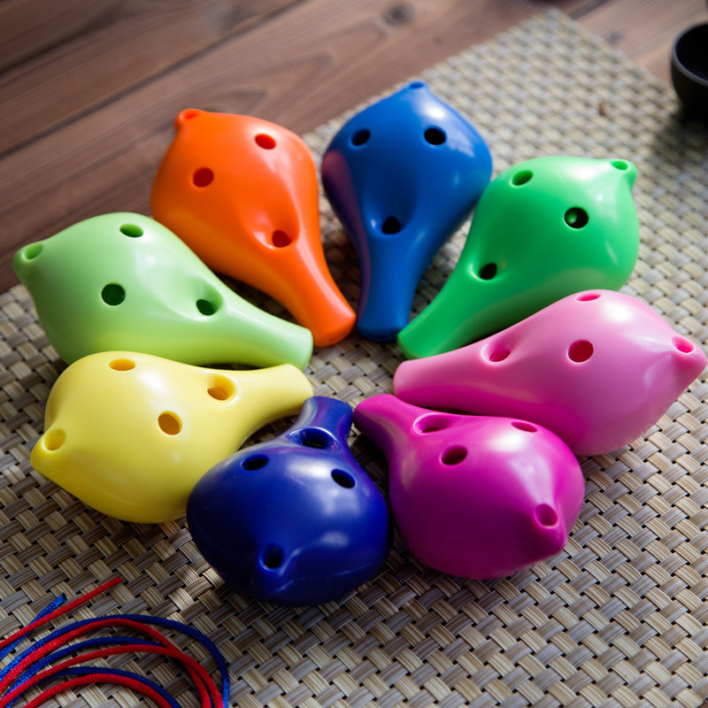 การค้าต่างประเทศครบชุดพลาสติก Ocarina ABS วัสดุที่เป็นมิตรกับสิ่งแวดล้อม Six-Hole Alto C-Key ac-Key 