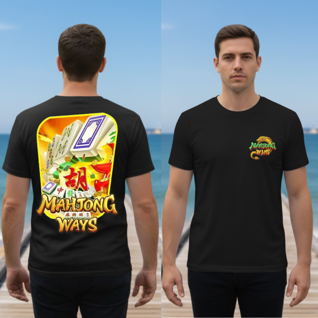 KATUN MAJONG WAYS Distro T-Shirt – เสื้อเชิ้ตแขนสั้นผ้าฝ้ายนุ่ม เก็บเงินปลายทาง