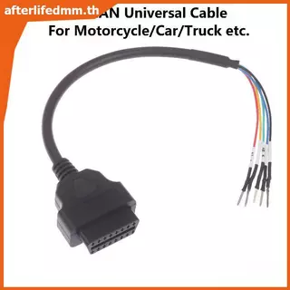 AL รถ OBD2 อะแดปเตอร์วินิจฉัย OBD2 Connector จัมเปอร์อินเทอร์เฟซสายต่อเครื่องมือสายต่ออัตโนมัติ 16Pin สามารถ +- K สาย TH