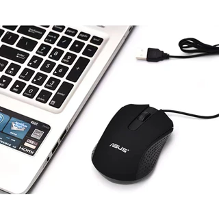 ASUS เมาส์แบบมีสายสำหรับเล่นเกมออปติคอล USB โน้ตบุ๊คเดสก์ท็อปโฮมออฟฟิศโปร unisex