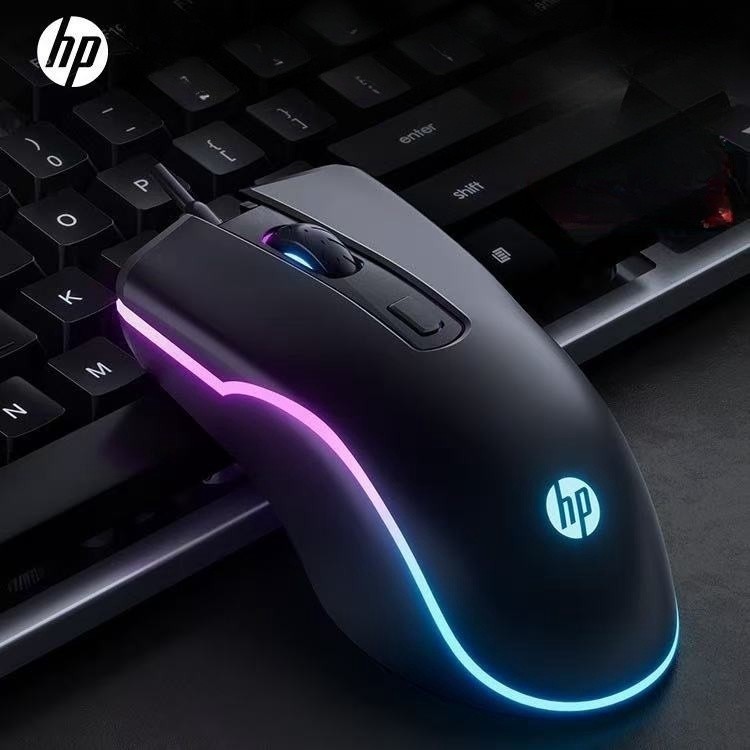HP M200 เมาส์เกมมิ่ง DPI 4ระดับปรับได้สูงสุดถึง2400 DPIปุ่ม6รวม
