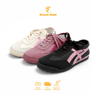 (Shoevia) Yuma Sepatu Sneakers Kekinian Keren Nyaman Dipakai Untuk Wanita, Warna Hitam dan Pink