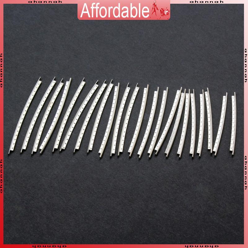 AH Silver กีตาร์ไฟฟ้า Fret ลวดกีตาร์ Fretboard 24 Fret 2 7 มม.โทนสําหรับกีตาร์ Fingerboard เปลี่ยนแพ