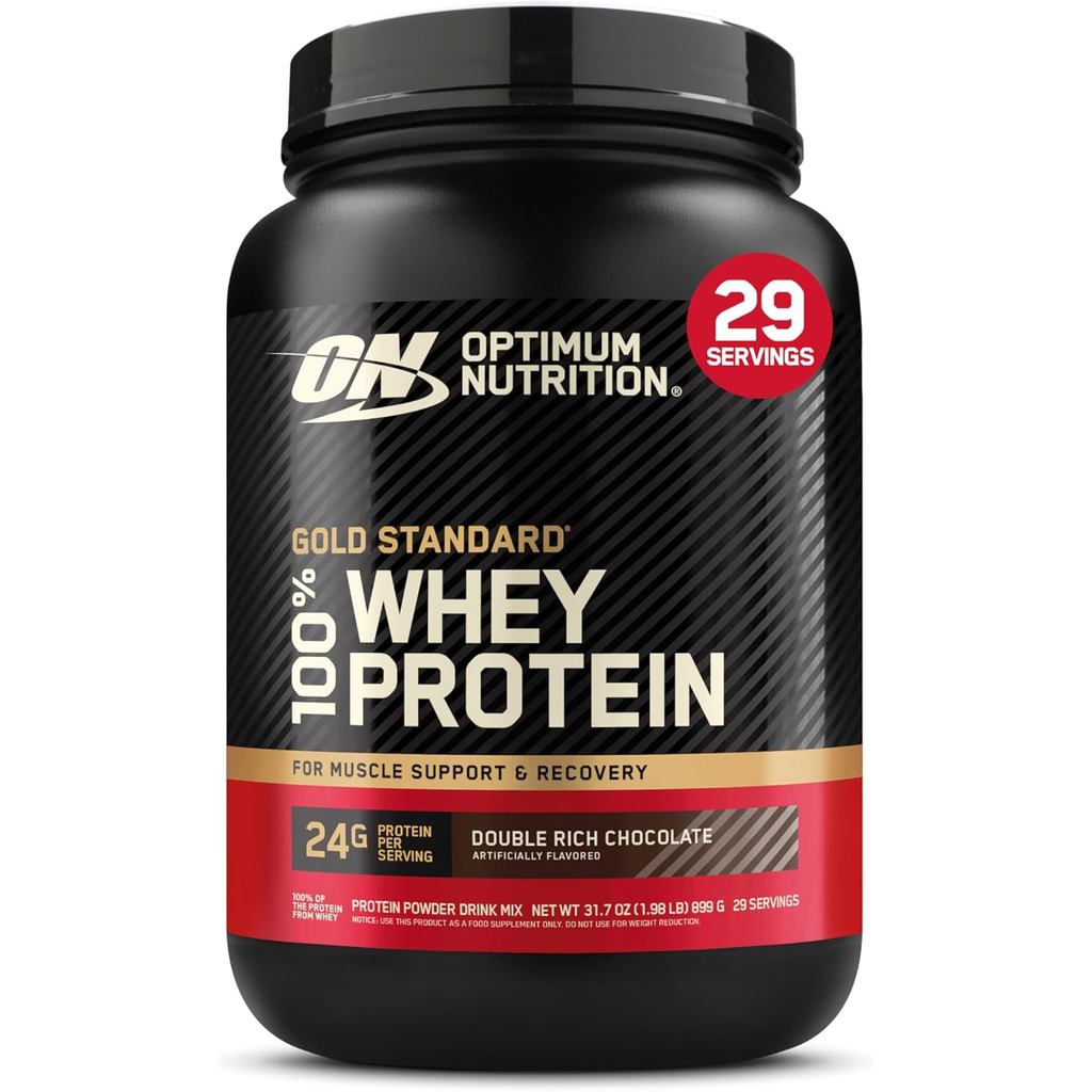 Optimum Nutrition Gold Standard 100% Whey Protein Powder, Double Rich Chocolate 1.98 Pound (Packagin
