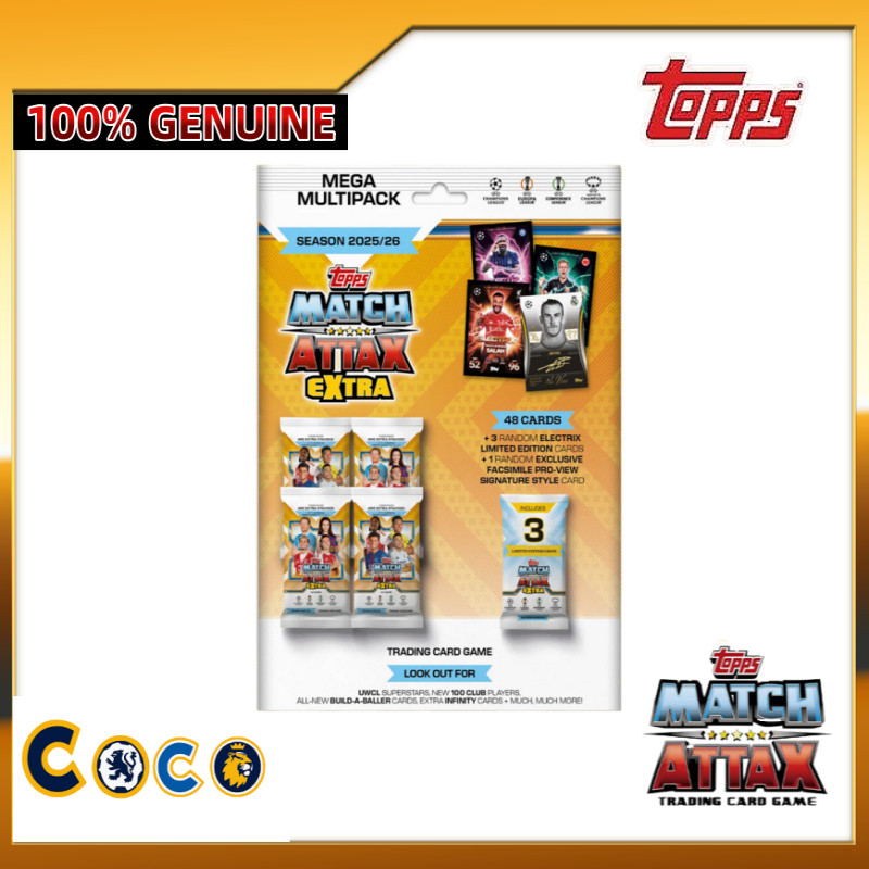 25-26 TOPPS Match Attax EXTRA Champions League MA Football Star Card MAGA Multipacks Box Card Collection Card