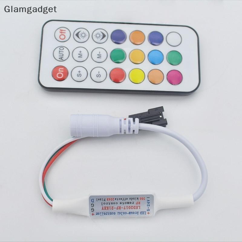 [Glg] 1 ชุด RF รีโมทคอนโทรลไร้สาย DC5V/12V/24V Mini Controller 3-PIN LED Controller สําหรับ Dream สี