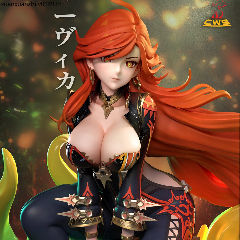 Mavuika Mavuika Vulcan < Yuanshen > gk โมเดลสีขาว/โมเดลเคลือบ