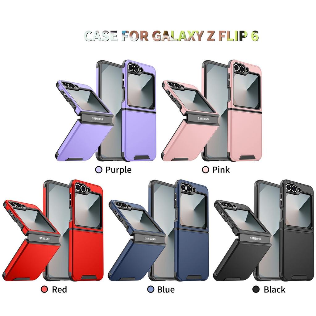 เหมาะสําหรับ Samsung Galaxy Z Flip 7, 6, 5, 4 พับเคสโทรศัพท์รุ่นใหม่ ZFOLD5 Minimalist Samsung Z พับ 7, 6, 5, 4 กันกระแทก Drop-proof ฝาครอบป้องกัน