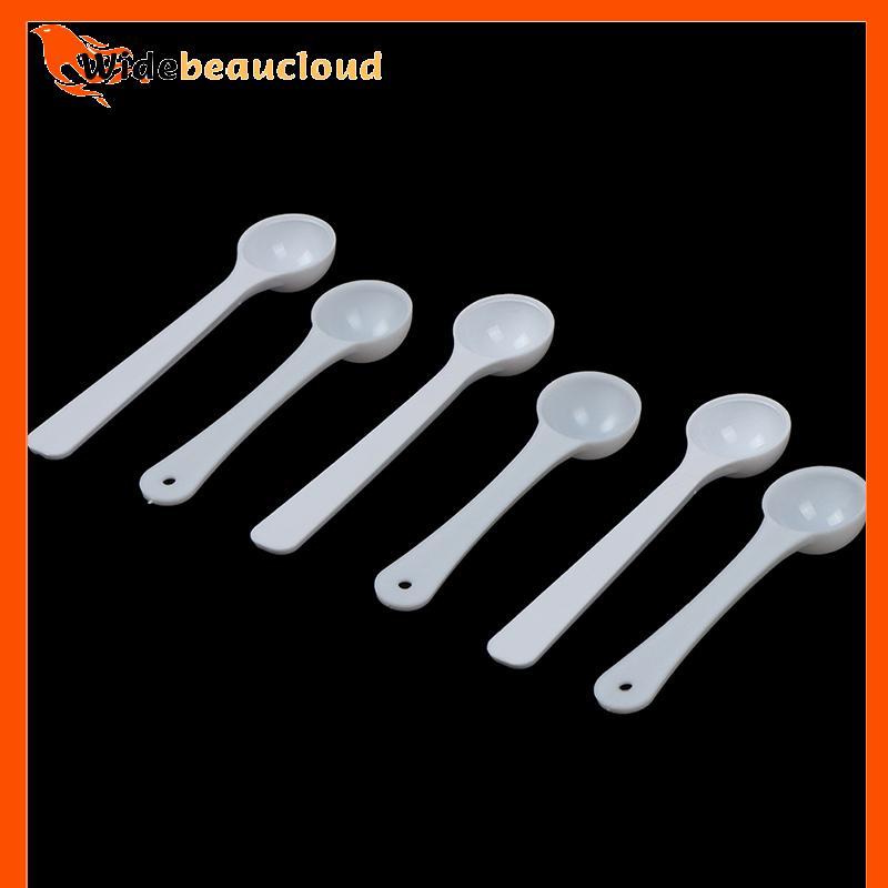Widebeaucloud 20PCS 1g พลาสติก 1 กรัมตัก/ช้อนสําหรับอาหาร/นม/Medcine ช้อนตวง Nice