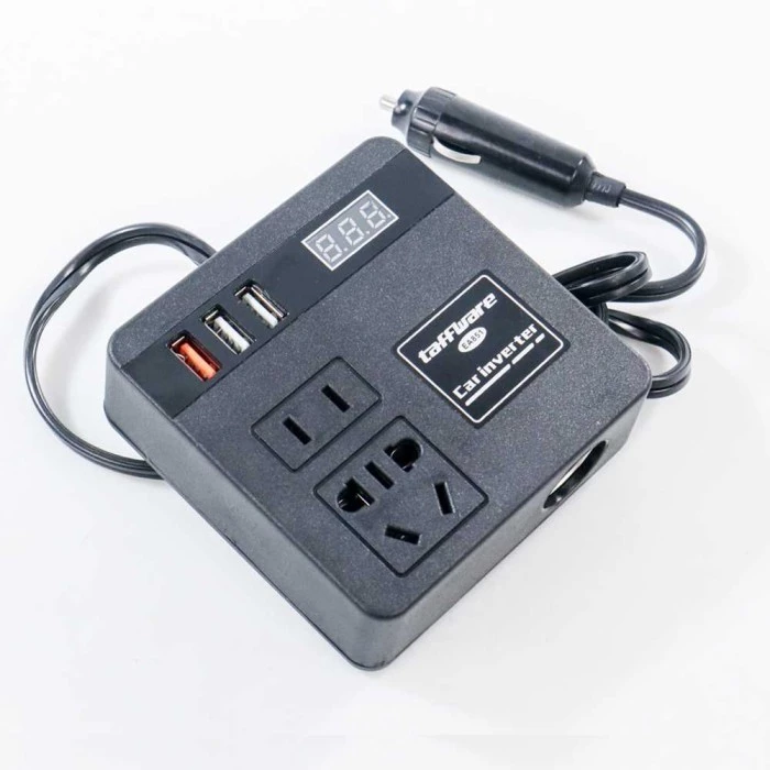 อินเวอร์เตอร์ปลั๊กไฟรถยนต์ 100W DC 12V/24V 3 USB thumbnail 9